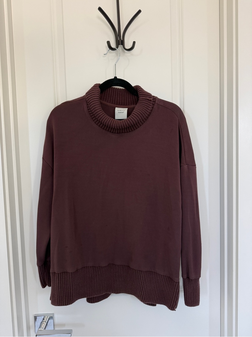 Varley Barker High Neck Sweatshirt - Plum